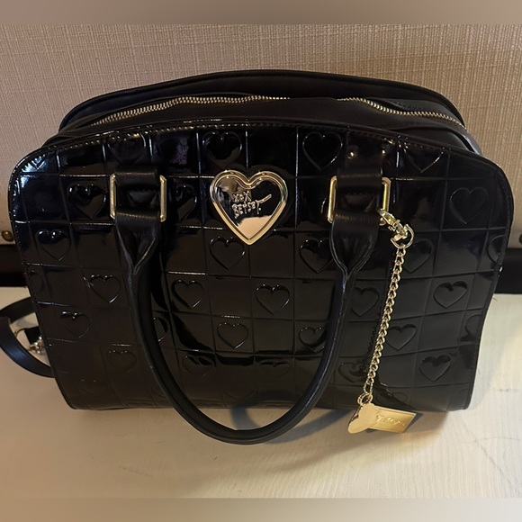 Betsey Johnson Black Leather Bag
